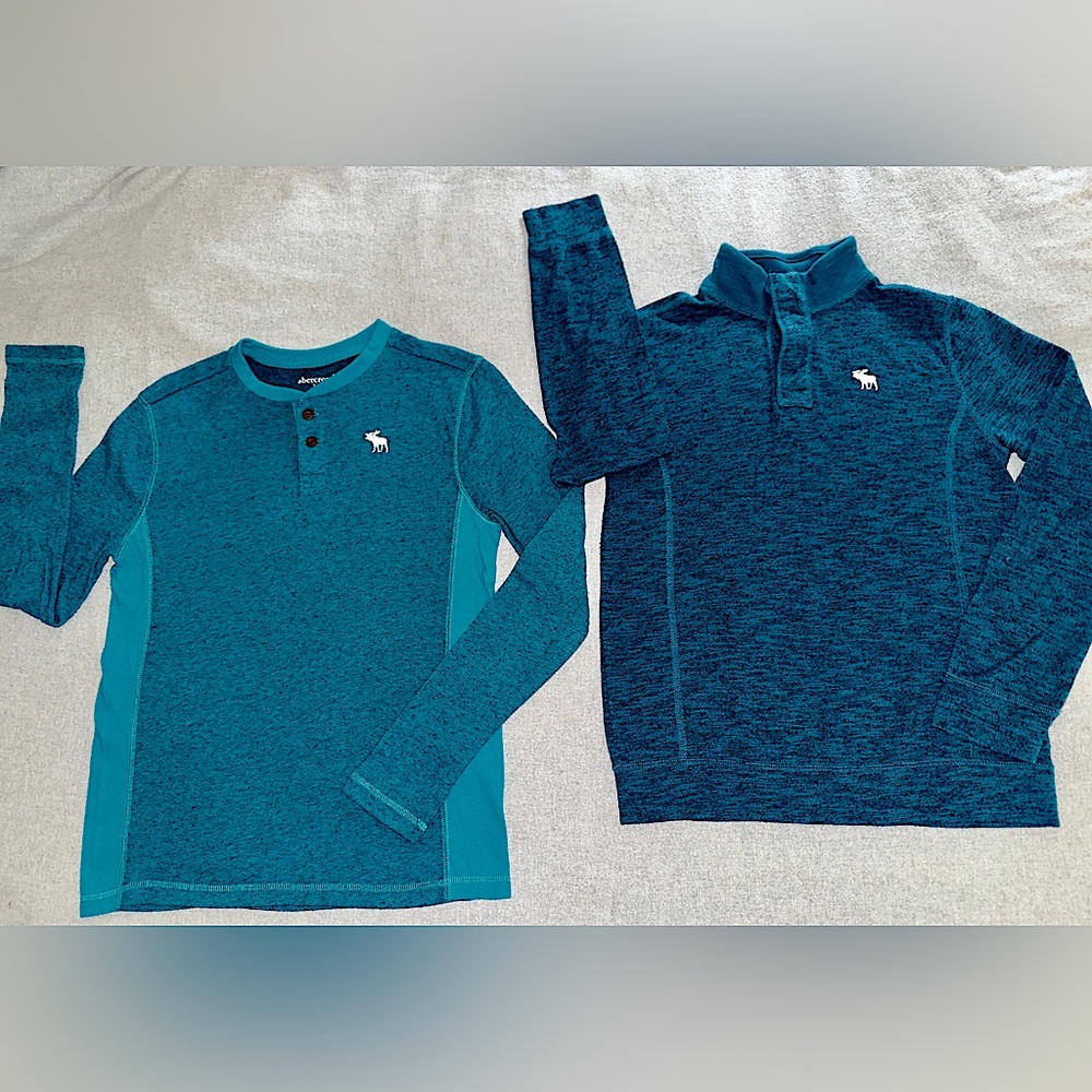 Abercrombie Kids Teal Long Sleeve Tops